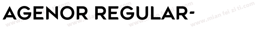 Agenor Regular字体转换